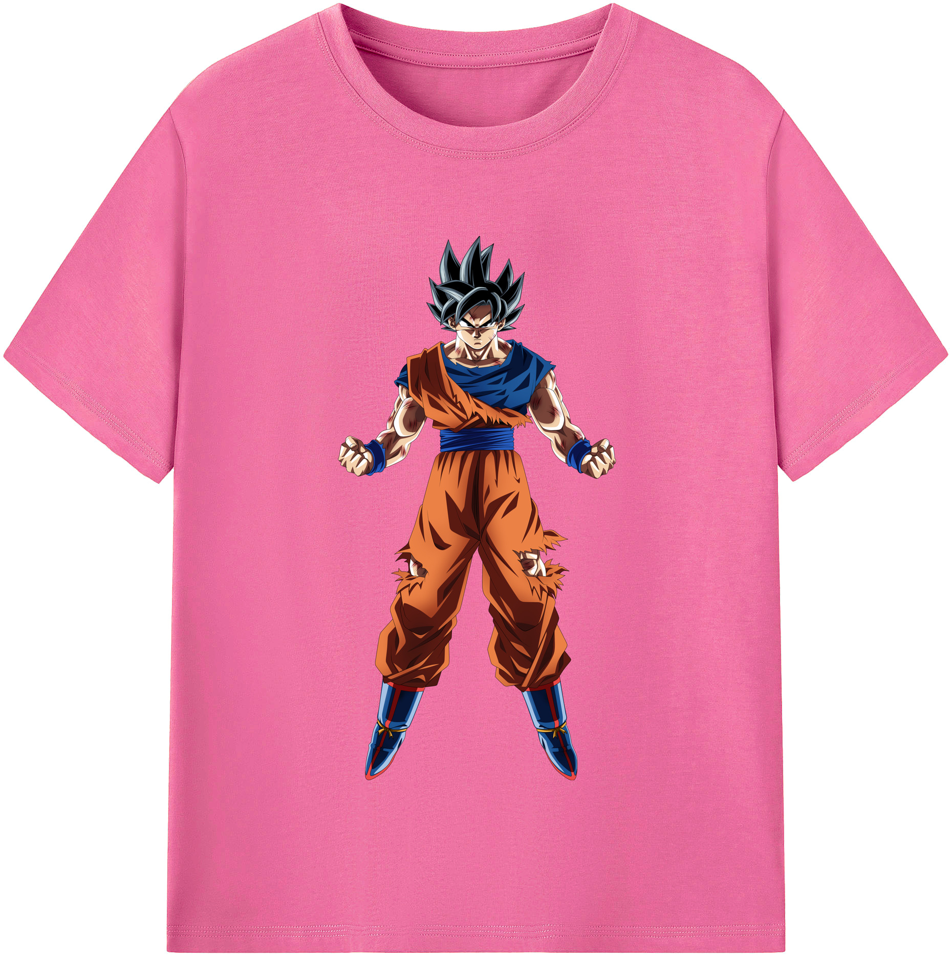 （画像用） ドラゴンボール 孫悟空（そん ごくう）Son Goku カカロット DRAGON BALL Kakarotto レディースカジュアルプリントTシャツ（綿100％）